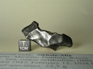 meteorite Sikhote - Alin,  Russia,  complete regmaglypted individual 27,  8 g 5
