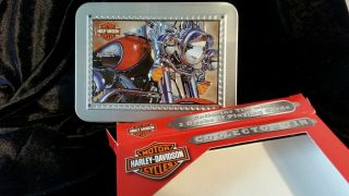 Harley Davidson Tin with Playing Cards 2003 Motorcycle Memorabilia NIB 3