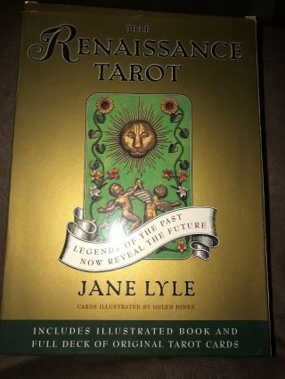 The Renaissance Tarot Boxed Set With Card Deck Illustrated Book Jane Lyle