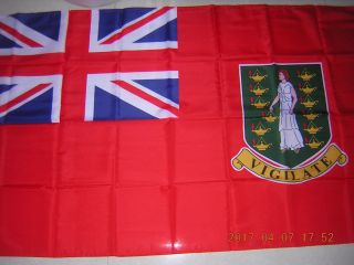 British Empire Flag Civil Ensign Of The British Virgin Islands Red Ensign 3x5ft