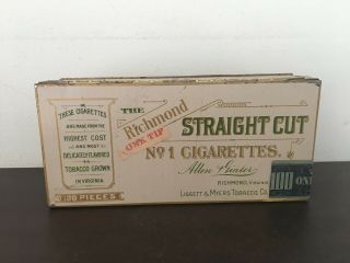 Vintage Allen & Ginter Cigarette Tin - Tobacco Tin - Antique - Advertising