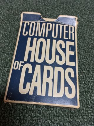 Eames 1970 Computer House Of Cards Ibm