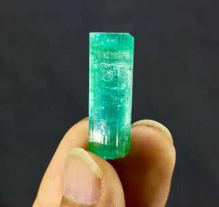 Wow - 35 - C.  T - Top - Quality - - Terminated - Paraiba - Blue - Tourmaline - Crystal