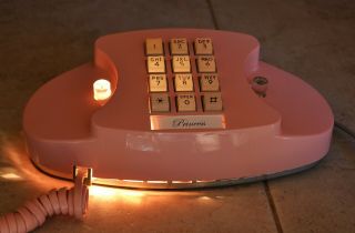 Pink Hearing Impaired Western Electric Princess Phone Restored Plug - N - Play Ready