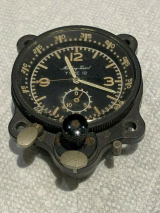 Vintage Massey Tissot Type 12 Aircraft Clock - 2