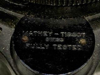 Vintage Massey Tissot Type 12 Aircraft Clock - 3