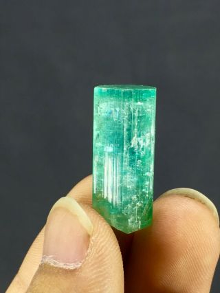 Wow - 32 - C.  T - Top - Quality - - Terminated - Paraiba - Blue - Tourmaline - Crystal