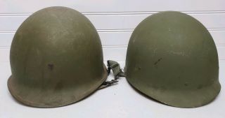 Halloween - 1960s U.  S.  Vietnam War Ground Troops Helmet And Liner Us