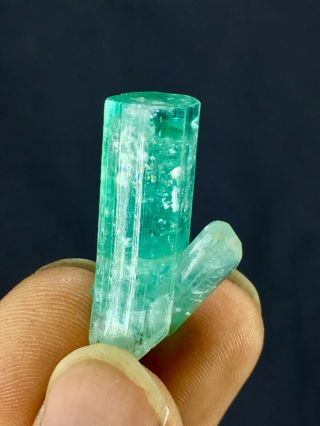 Wow - 40 - C.  T - Top - Quality - - Terminated - Paraiba - Blue - Tourmaline - Crystal