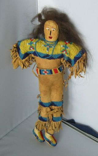 Native American,  Indian Beaded Doll