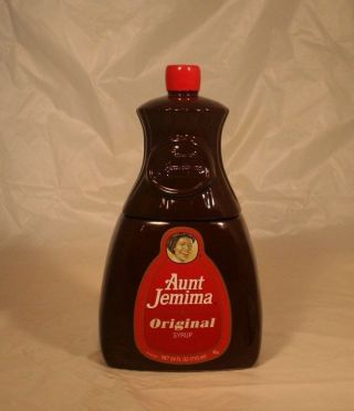 Very Rare Aunt Jemima Syrup Bottle Cookie Jar