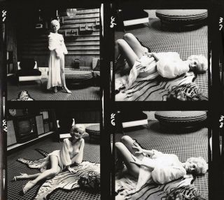Bunny Yeager Gorgeous Blonde Nude Model 1961 Chickee James Contact Sheet Photo 2