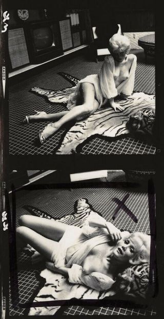 Bunny Yeager Gorgeous Blonde Nude Model 1961 Chickee James Contact Sheet Photo 4