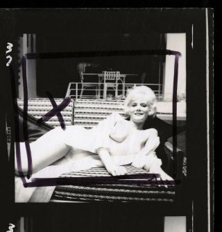 Bunny Yeager Gorgeous Blonde Nude Model 1961 Chickee James Contact Sheet Photo 5