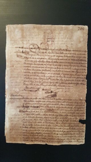Colonial Spain 1869 Manuscript: Venta,  Muchacha De 17 Anos De Edad