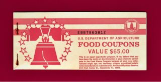 Food Stamps Booklet Coupons: $65 Complete Booklet - (6 X $10.  00) & (5 X $1.  00)