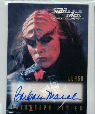 Star Trek Tng Season 7 Auto Card A16 Barbara March