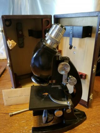 Vintage Bausch & Lomb Microscope With Case