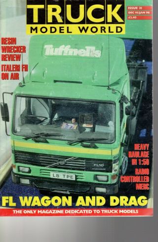 Truck Model World 12/95 & 1/96,  Kenworth Wrecker,  Towing And Recovery,  Holmes
