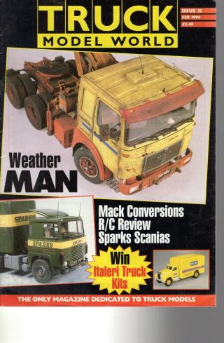 Truck Model World 2/96,  Premay,  Kenworth,  Volvo Engine,  Logging,  Knuckle Boom