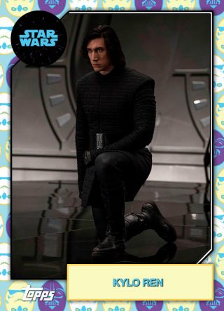 Topps Star Wars Card Trader 2019 Base Easter Teal Kylo Ren [digital] 25cc