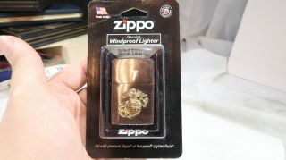 W Zippo Usmc Marine Corps Lighter Carded