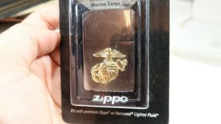 w Zippo USMC Marine Corps Lighter CARDED 2