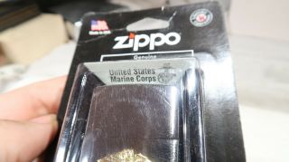 w Zippo USMC Marine Corps Lighter CARDED 3
