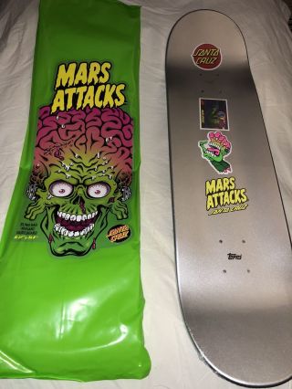 Limited Edition Santa Cruz Topps Mars Attacks Skateboard 2