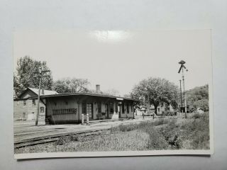 Vintage Rppc Postcard Pine Plains York Ny Railroad Station