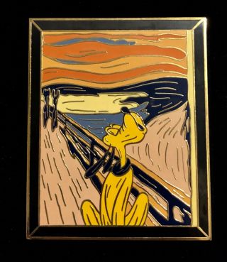 Disney Le 100 Pin Masterpiece Series 1 Pluto Howling The Scream