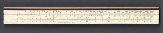 Mannheim Slide Rule By W.  H.  Harling With British Air Ministry Stamp