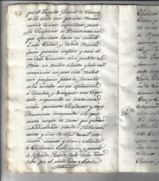 1797 MANUSCRIPT COLONIAL PERU LAND TRANSFER 34 - PAGES CARACATO 2