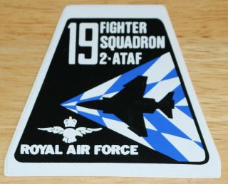 Old Raf Royal Air Force 19 Squadron Mcdonnell Douglas F - 4 Phantom Sticker
