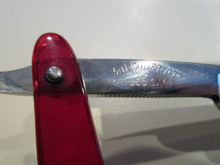 SHUMATE TOLEDO SHAVE READY RED TRANSLUCENT SCALES 4