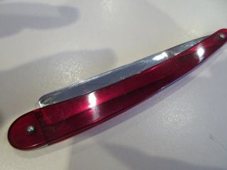 SHUMATE TOLEDO SHAVE READY RED TRANSLUCENT SCALES 7
