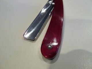 SHUMATE TOLEDO SHAVE READY RED TRANSLUCENT SCALES 8