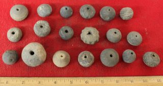 (19) Post - Neolithic Pottery Beads