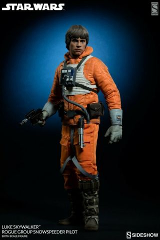 Star Wars Luke Skywalker Rogue Group Snowspeeder Pilot 1/6 Scale by Sideshow 5