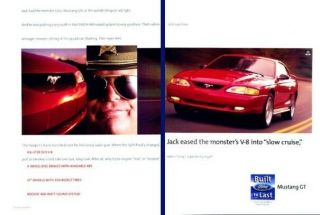 1998 Ford Mustang Gt 2 - Page Advertisement Print Art Car Ad J980
