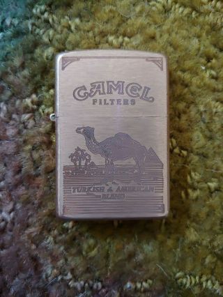 Camel Zippo Lighter Copper Classic Pack
