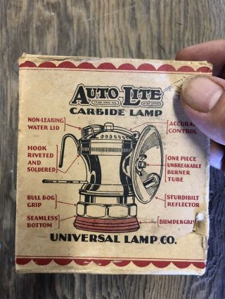 Auto Lite Carbide Lamp,