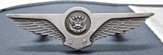 15 Year United Airlines 2 1/2 Inch Metal Crew Wings Continental Twa Delta