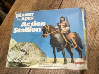 Rare Battery Operated Remote Control Mego Planet Of The Apes 1967 Horse Boxed
