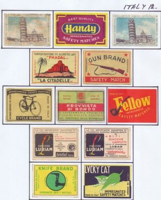 Matchbox Labels - Italy 12