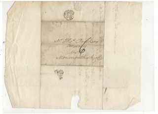 1793 Stampless Folded Letter,  To Monm0uthshire,  Uk,  Ref: Notice Of Trial