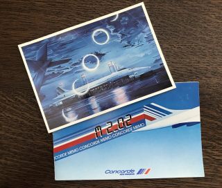 Air France Concorde M2.  02 Aircraft Specs And Information Photo Booklet