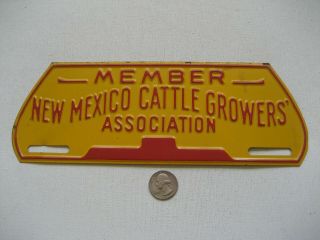 Mexico Member Cattle Growers Association License Plate Topper