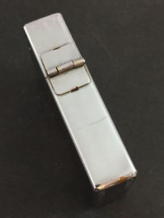 1934 - 35 OUTSIDE HINGE Zippo Lighter With Attached MEDUSA Metallique 3