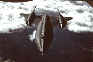 35mm Duplicate Aircraft Slide 64 - 17976 Lockheed Sr71a 9srw 1989